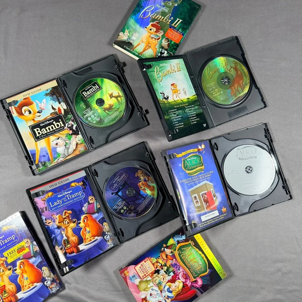 Disney DVD Lot Bambi Lady and the Tramp Alice in Wonderland Special Editions - Picture 3 of 16